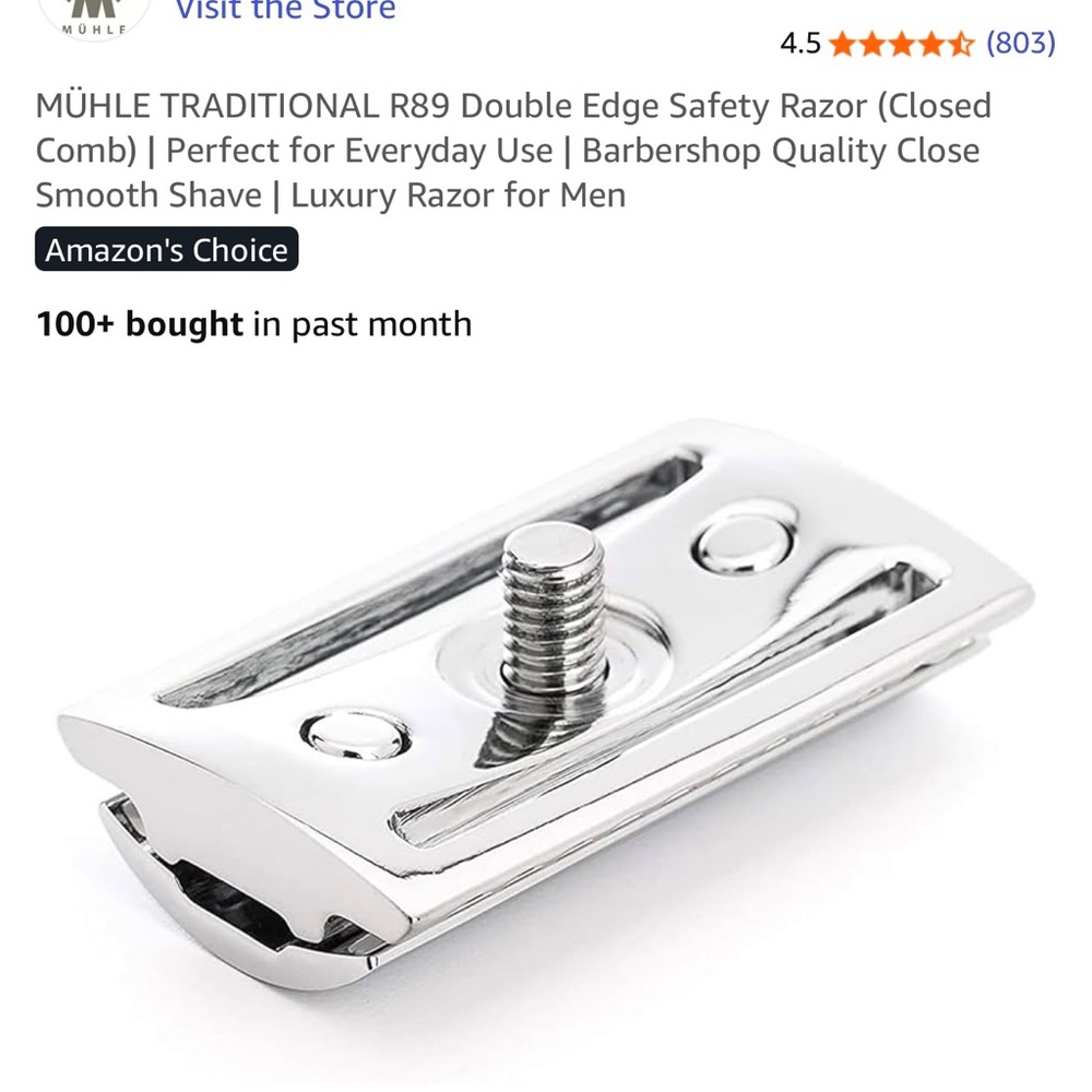 Muhle Chrome Safety Razor - Picture 7 of 14
